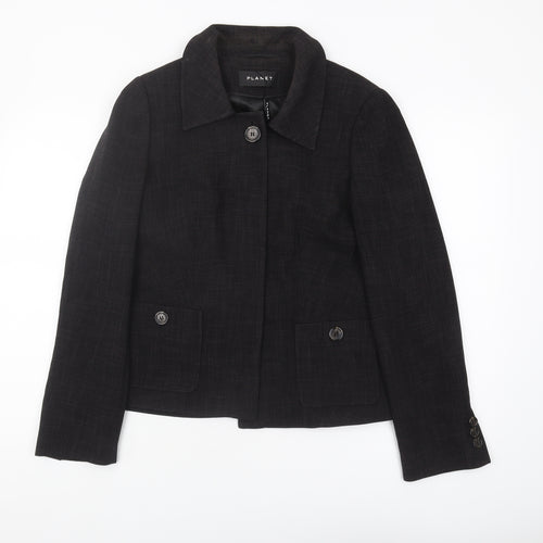 Planet Women's Black Blazer Size 10, Regular Fit