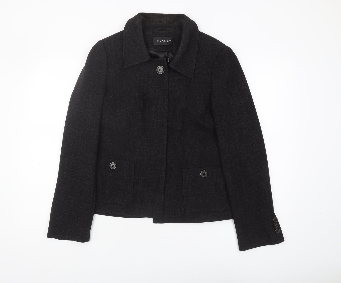 Planet Women's Black Blazer Size 10, Regular Fit