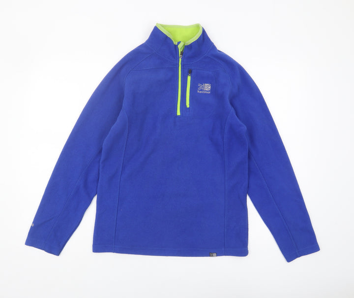 Karrimor Boys Blue Fleece Sweatshirt, 13 Years, Zip Style
