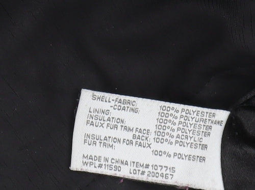 Weatherproof Women's Black Rain Coat Jacket S