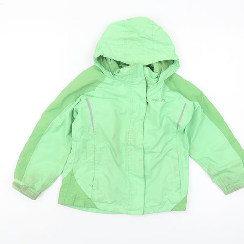 Regatta Boys Green Waterproof Jacket 3-4 Years