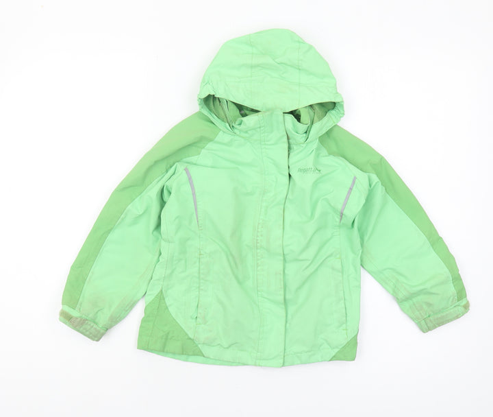 Regatta Boys Green Waterproof Jacket 3-4 Years