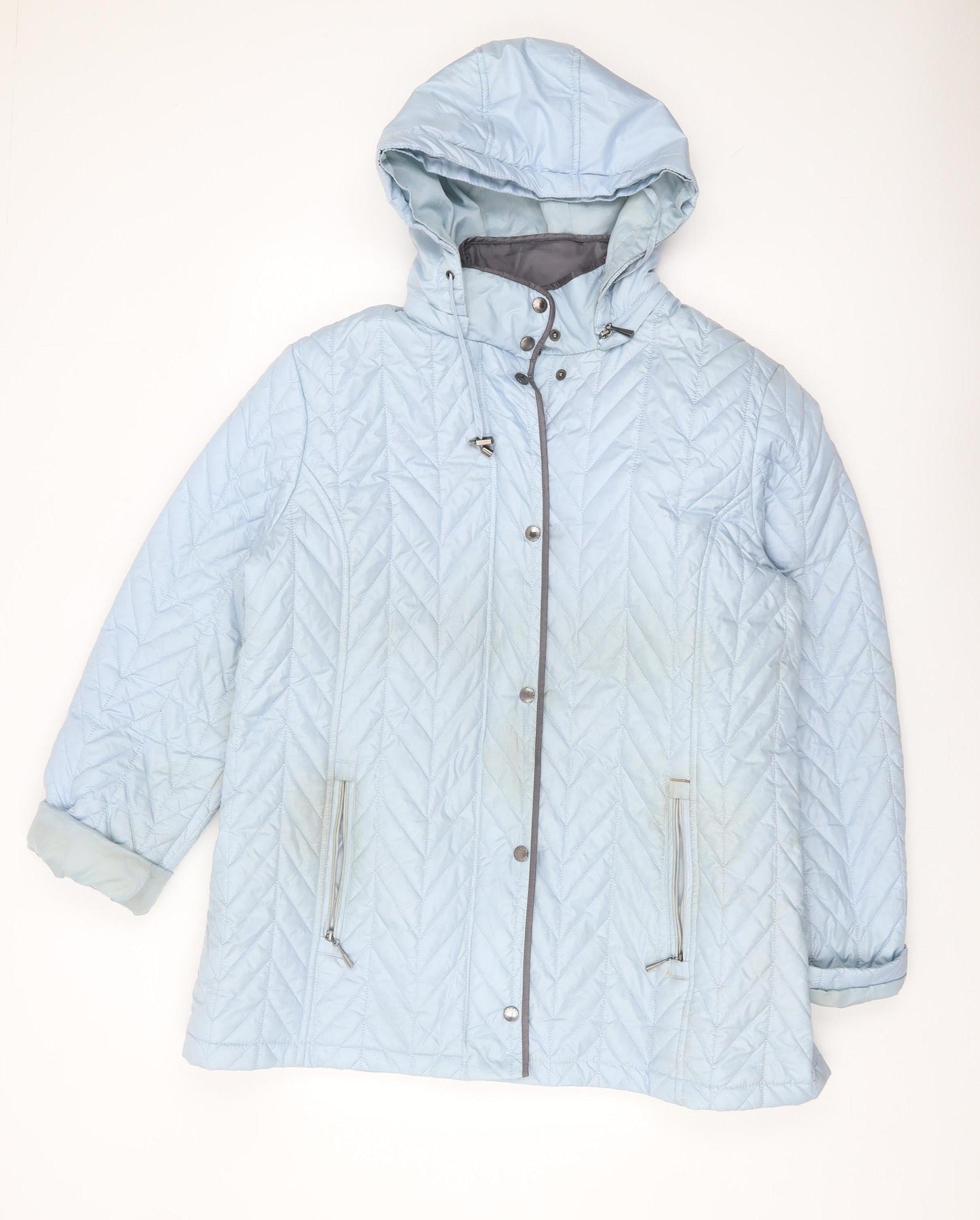 Anna Rose Women's Blue Quilted Jacket XL