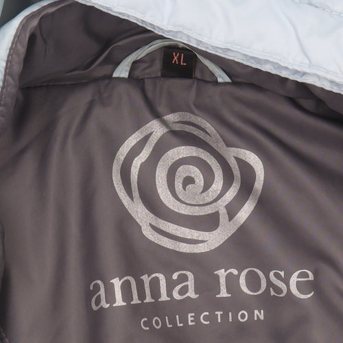 Anna Rose Women's Blue Quilted Jacket XL