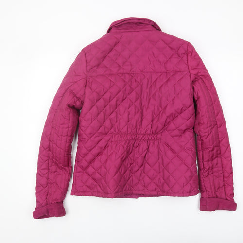 New Look Women's Pink Quilted Jacket Size 12