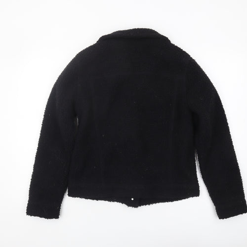 Hollister Women's Black Faux Fur Jacket S