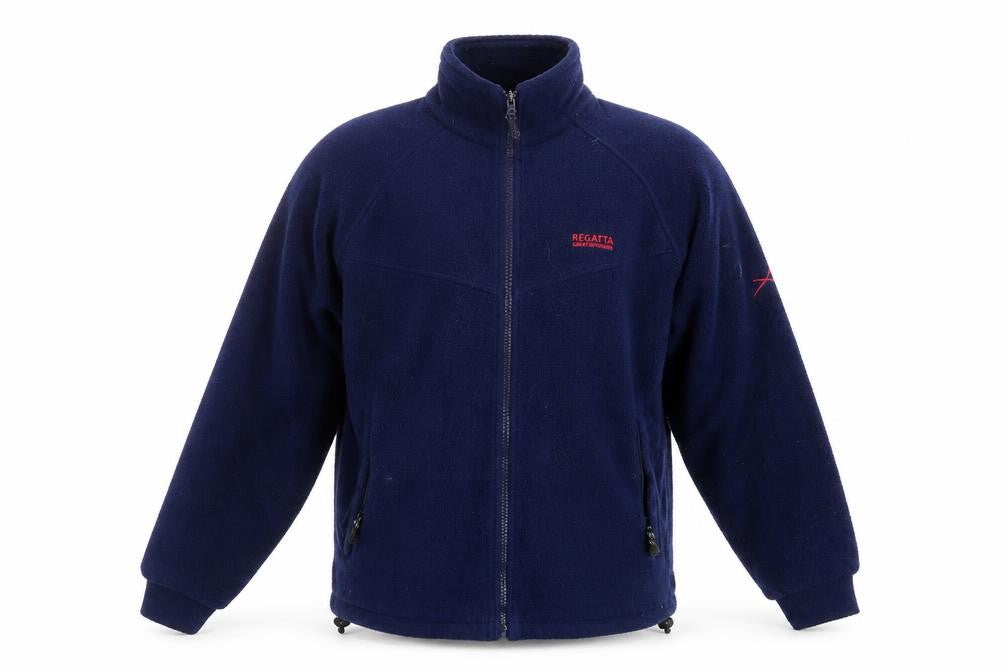 Front view of Regatta Men's Blue Fleece Jacket S - Casual and Warm