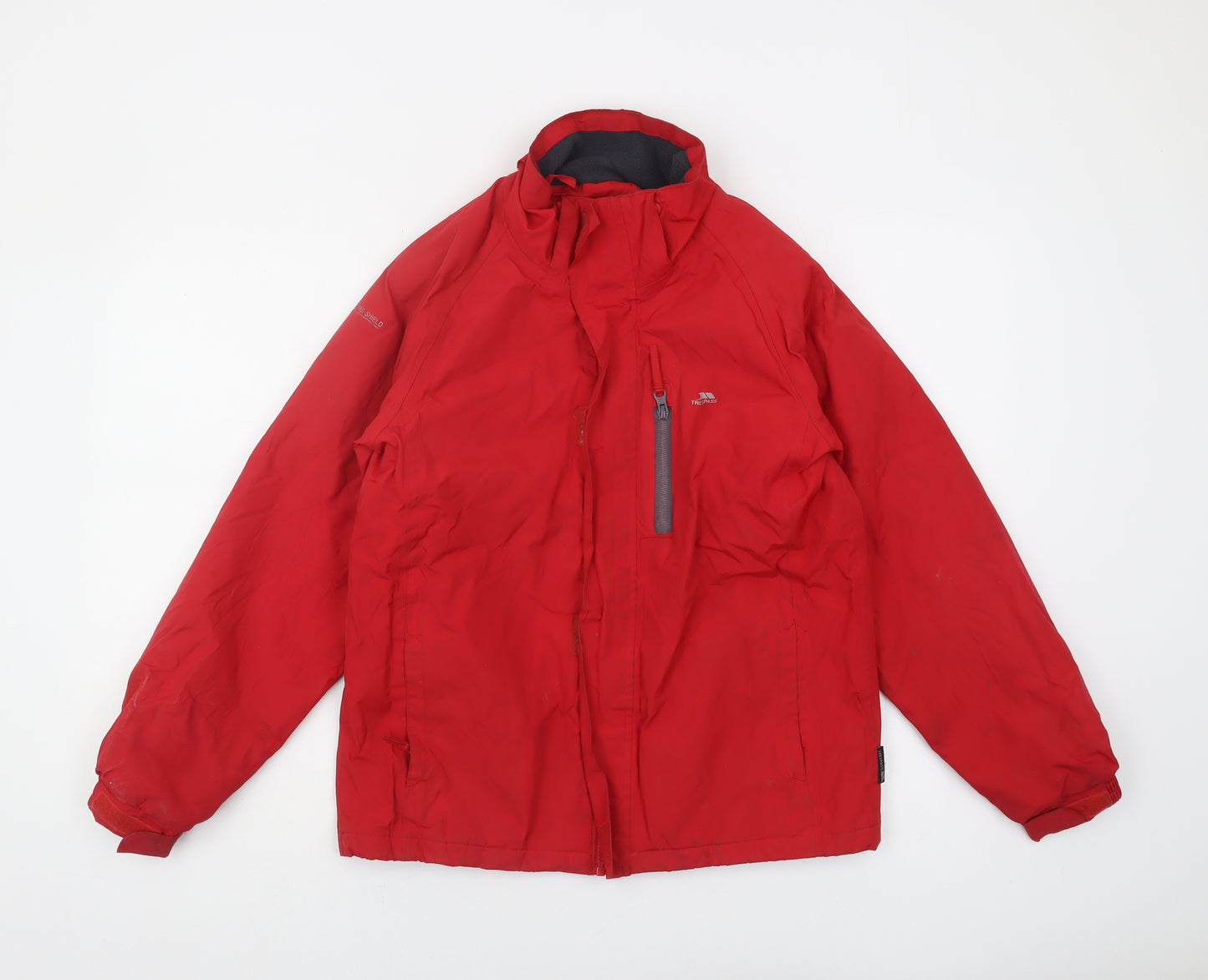 Trespass Boys Red Waterproof Rain Coat 11 Years - Winter Jacket