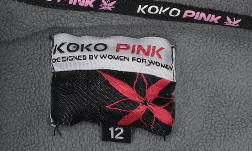 Koko Pink Women’s Purple Fleece Jacket Size 12