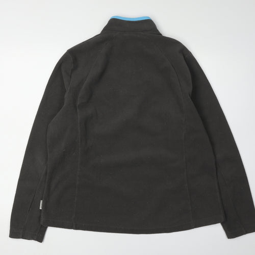 Quechua Unisex Black XL Fleece 1/4 Zip Outdoor Sweatshirt