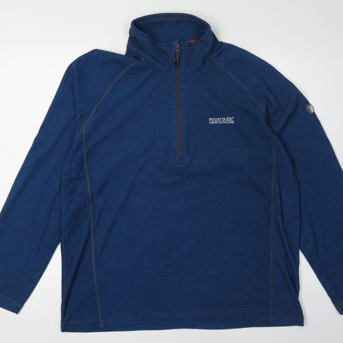 Regatta Blue Men's XL Pullover Fleece with Zip