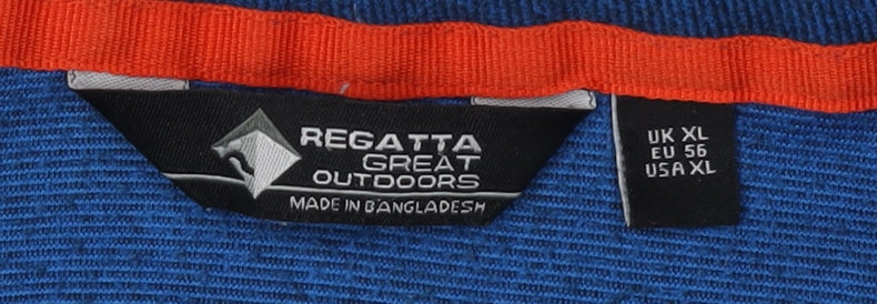 Regatta Blue Men's XL Pullover Fleece with Zip