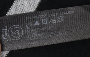 Red Herring Women's Black Striped Vest Jumper Size 10