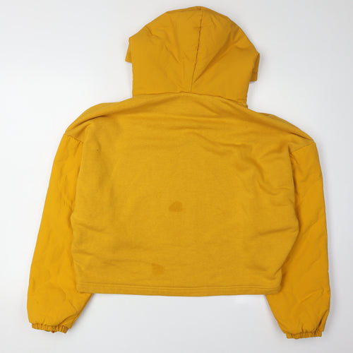 Reebok Women's Yellow Hoodie Size L Lightweight Logo