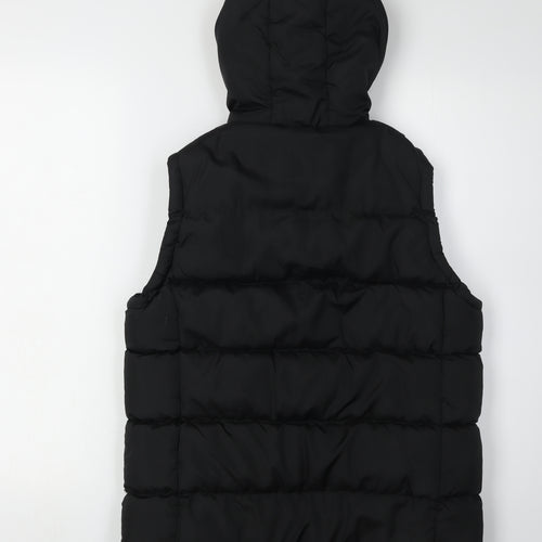 Lee Cooper Boys' Black Hooded Gilet 13 Years