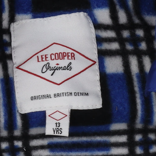 Lee Cooper Boys' Black Hooded Gilet 13 Years