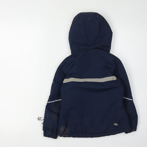 Trespass Girls Blue Rain Coat Jacket, 2-3 Years, Waterproof