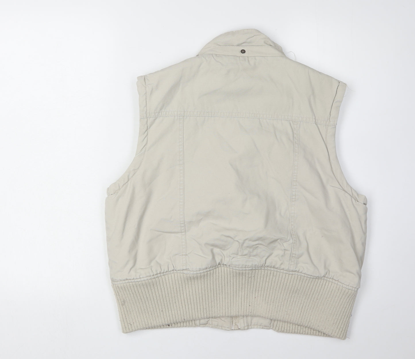 Alibi Women's Beige Waistcoat Size 16 Sleeveless Buttoned