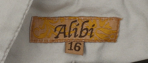 Alibi Women's Beige Waistcoat Size 16 Sleeveless Buttoned