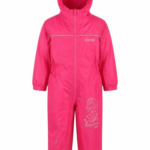 Regatta Girls Pink Hooded Jumpsuit 2-3 Years