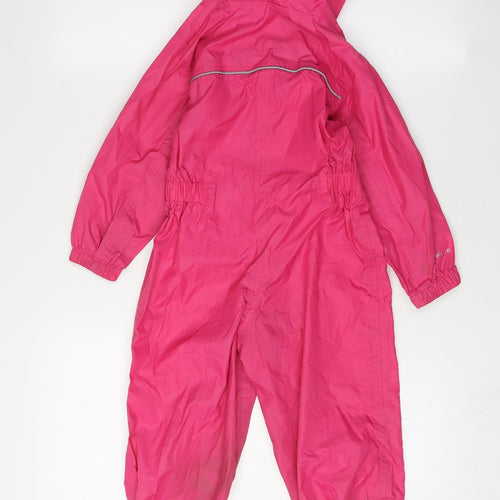 Regatta Girls Pink Hooded Jumpsuit 2-3 Years