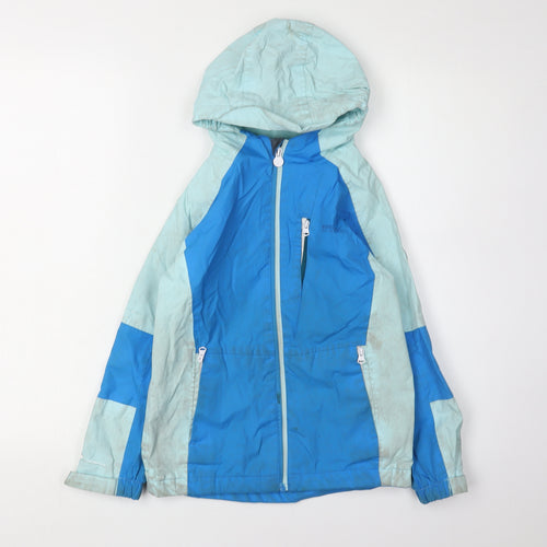 Regatta Boys Blue Waterproof Jacket 8 Years - Hooded Outdoor