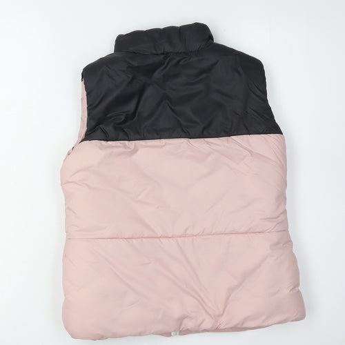 Tokyo Laundry Girls Pink Black Puffer Jacket 9-10 Years