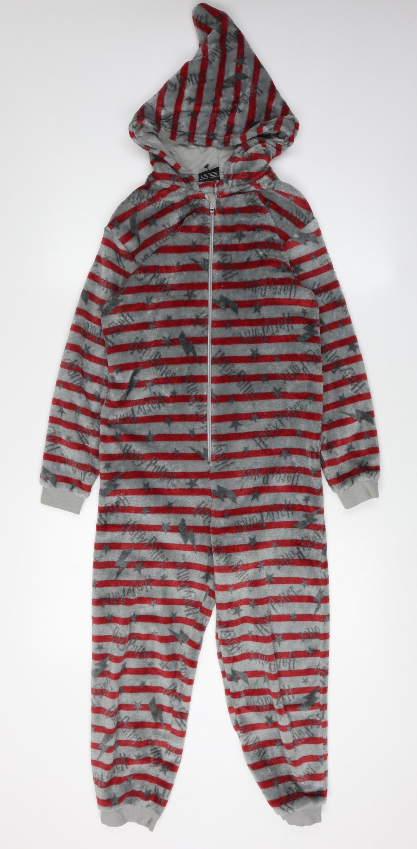 Harry Potter Boys Grey Red Striped All-In-One Age 9-10 Years