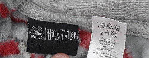 Harry Potter Boys Grey Red Striped All-In-One Age 9-10 Years