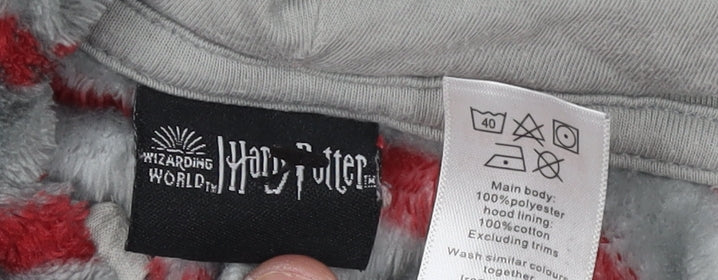 Harry Potter Boys Grey Red Striped All-In-One Age 9-10 Years