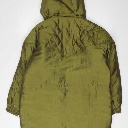 Step Ahead Girls Green Puffer Jacket, Hooded, 12-13 Years