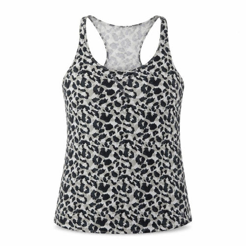 Calvin Klein Women's Grey Leopard Print Tank Camisole M