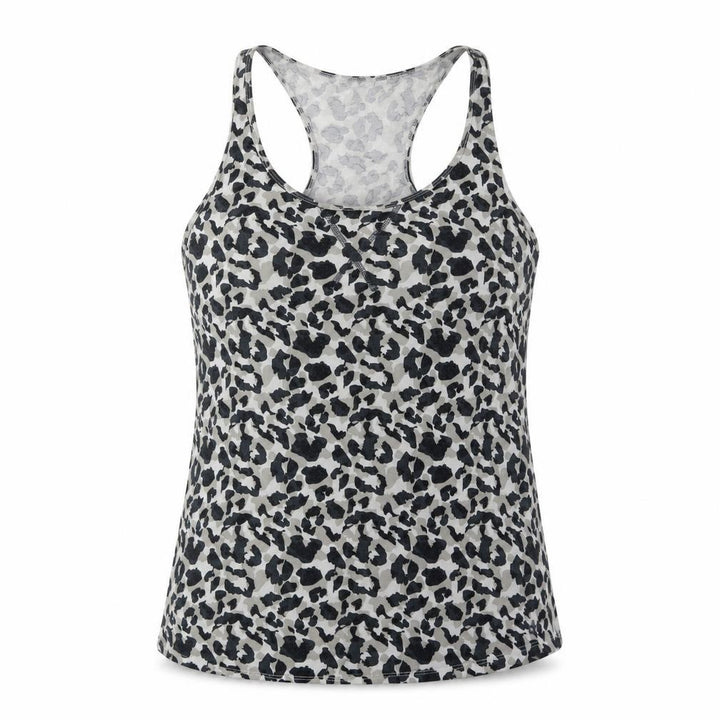 Calvin Klein Women's Grey Leopard Print Tank Camisole M