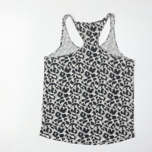 Calvin Klein Women's Grey Leopard Print Tank Camisole M