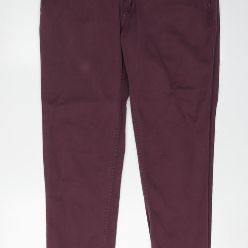 Fat Face Men's Purple Straight Jeans, Size 34, Regular Fit