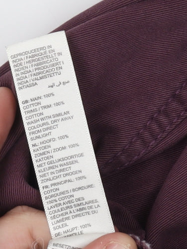 Fat Face Men's Purple Straight Jeans, Size 34, Regular Fit