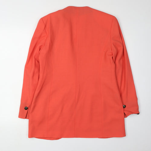 Jacques Vert Women's Orange Blazer, Size 12, Formal Wear