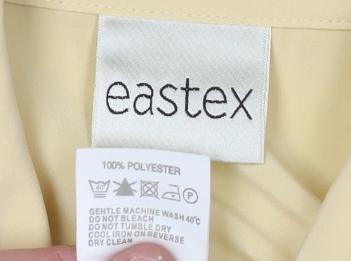 Eastex Women's Beige Button-Up Blouse Size 10