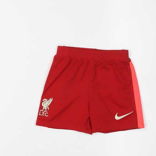 Nike Unisex Baby Red Shorts 12-18 Months Sports Activewear
