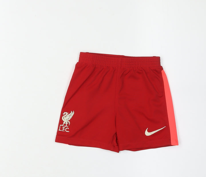 Nike Unisex Baby Red Shorts 12-18 Months Sports Activewear