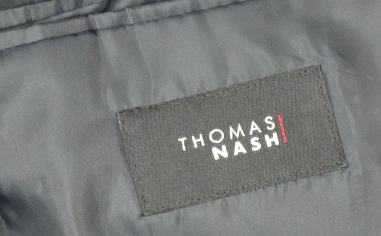 Thomas Nash Men's Black Blazer, Size 38 Short Fit