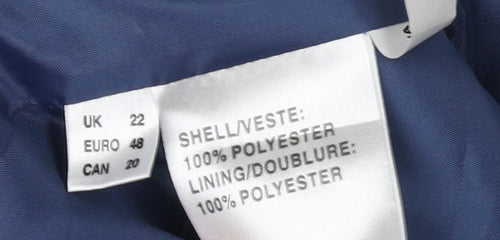 Jacques Vert Women's Blue Long Straight Skirt Size 22