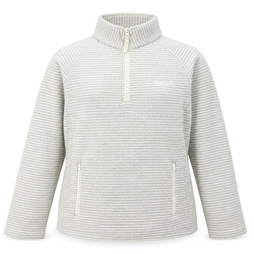 Regatta Grey Striped Pullover Sweatshirt - Women's Size 10