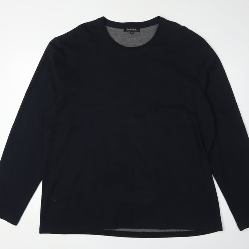 Jaeger Men's Black Crew Neck Pullover Sweatshirt 2XL