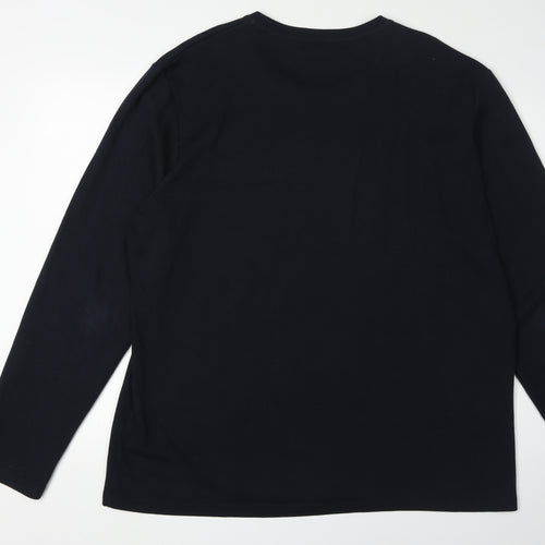 Jaeger Men's Black Crew Neck Pullover Sweatshirt 2XL