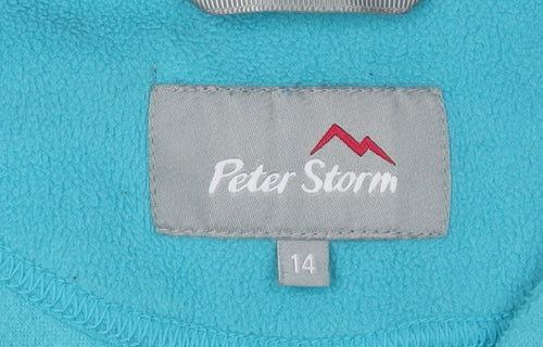 Peter Storm Women's Blue Fleece Size 14 Sweatshirt