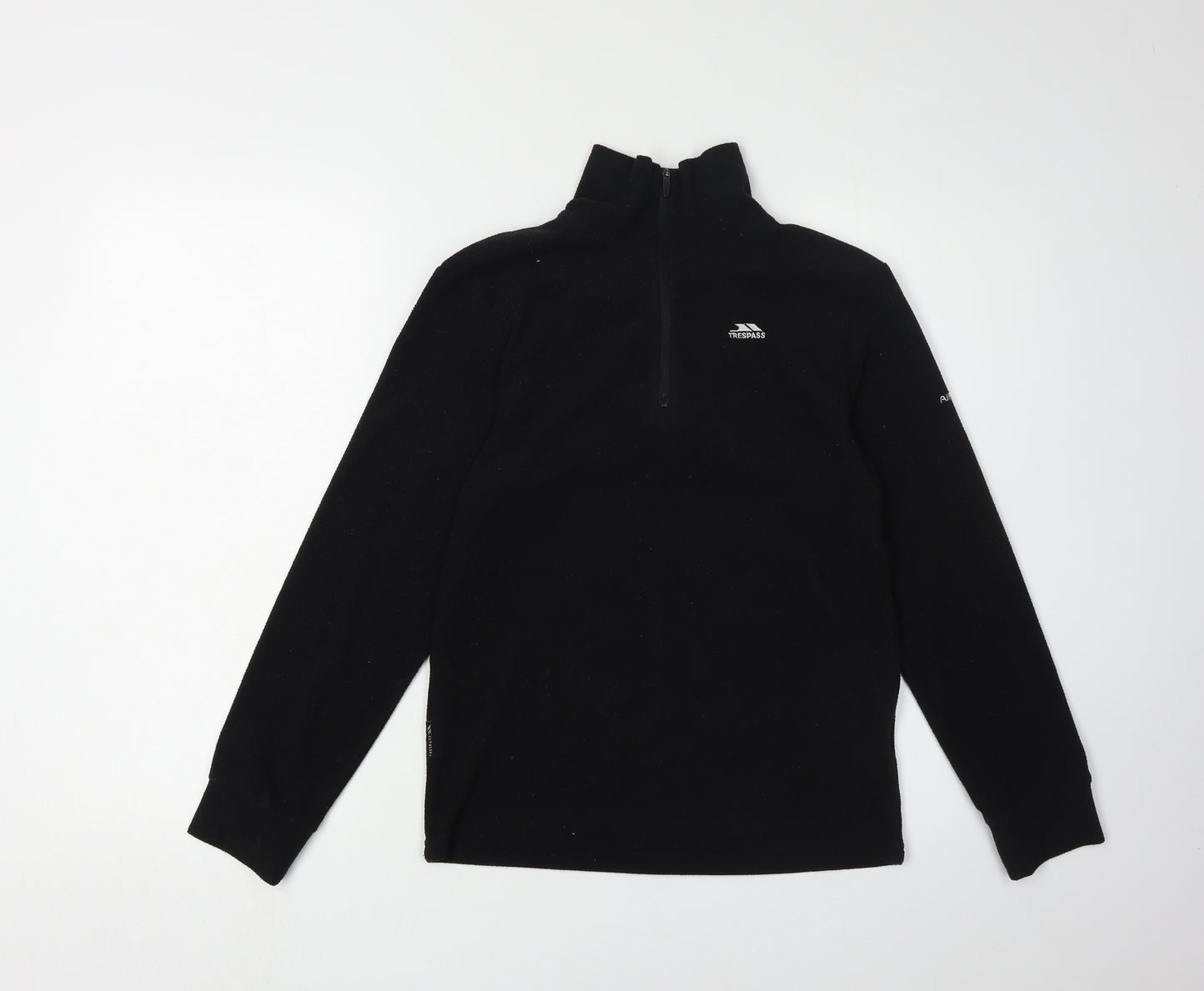 Trespass Boys Black 1/2 Zip Fleece Sweatshirt 11 Years