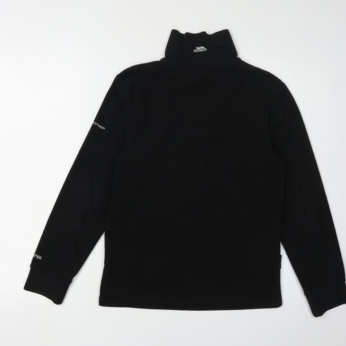 Trespass Boys Black 1/2 Zip Fleece Sweatshirt 11 Years