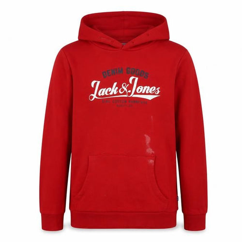 Jack & Jones Boys Red Hoodie Pullover - Size 14 Yrs