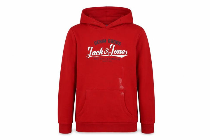 Jack & Jones Boys Red Hoodie Pullover - Size 14 Yrs